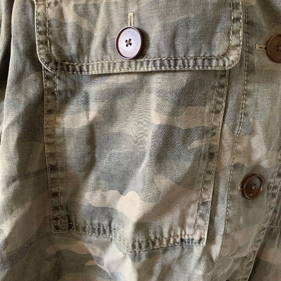 LUCKY BRAND Camo Military Army Combat Green Camoflage Shirt Jacket M NEW! - Picture 3 of 11